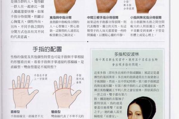 手指算命，手指长短判断一个人的个性