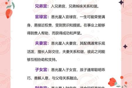 紫薇斗数12宫对照表
