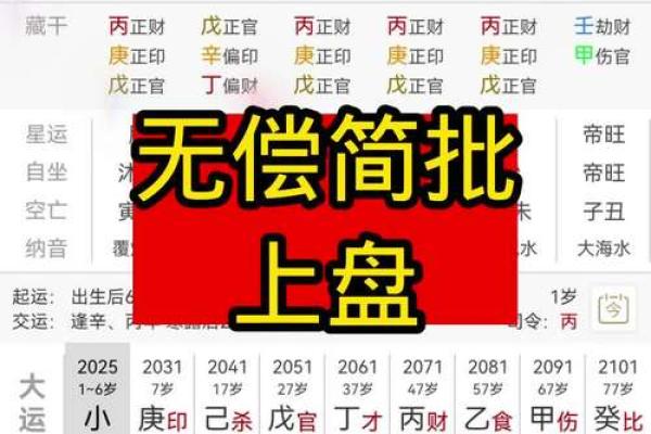 八字免费排盘