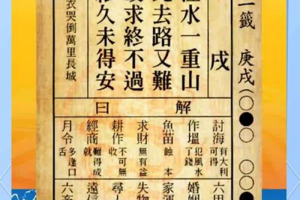 妈祖灵签33签求婚姻