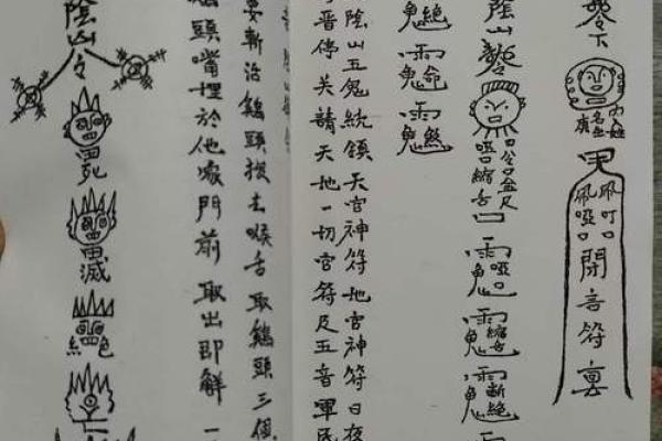 算命写的符