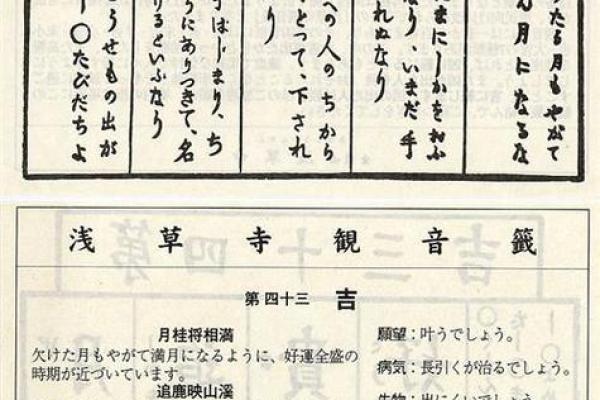 观音灵签第一签解签