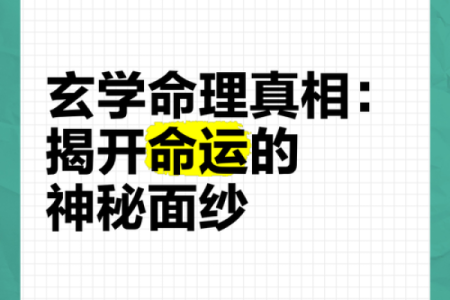 探秘八字算命，揭开你命运的神秘面纱！