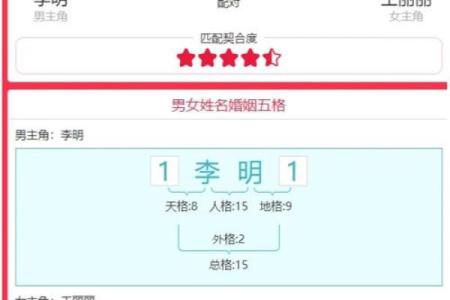 全国姓名配对大普查 姓名配对率？