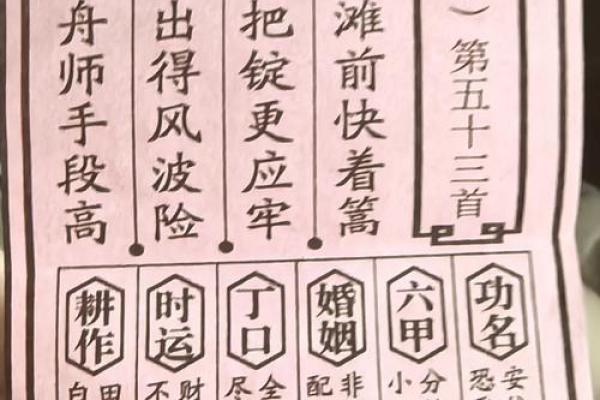 天后圣母灵签七十六签
