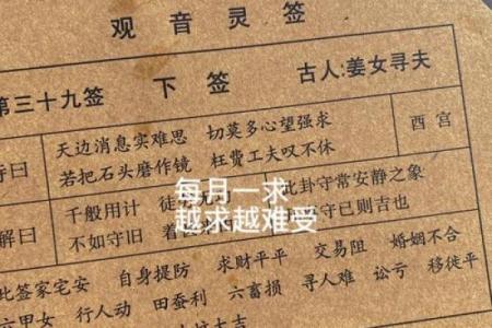 观音灵签90签详解姻缘