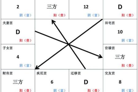 紫微斗数之河洛四化分析论断的基本方法：纵横分析论断法