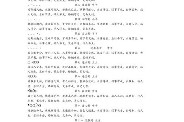 观音32卦签详解