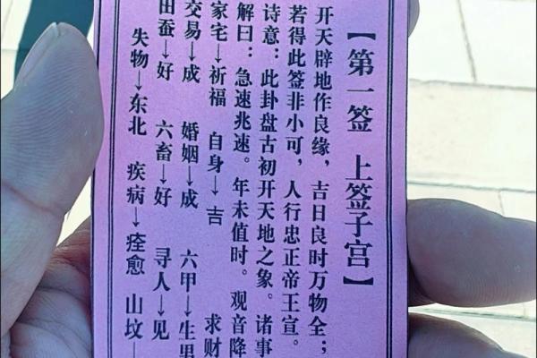 观音灵签第29签工作