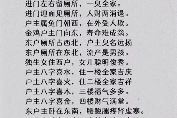 住宅风水宜忌解析