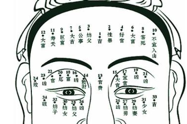 脸上黑痣算命图解吉凶