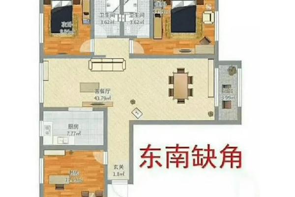 两室没厅的房子风水