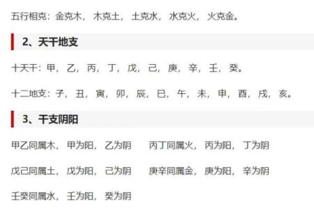 八字中的五行