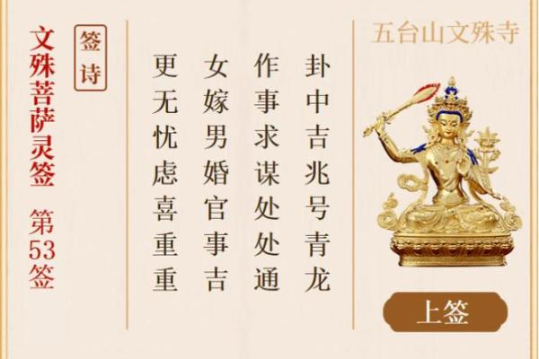 五台山佛像求什么灵签