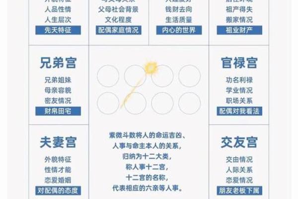 紫微斗数之四化论断法详释：命盘六条线