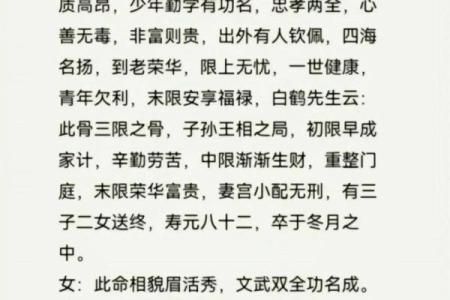 八字算命解析